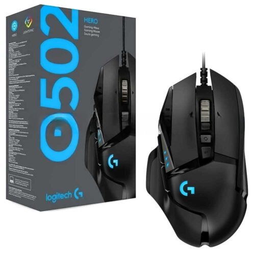 ماوس سیم دار گیمینگ لاجیتک مدل LOGITECH G502 HERO مشکی