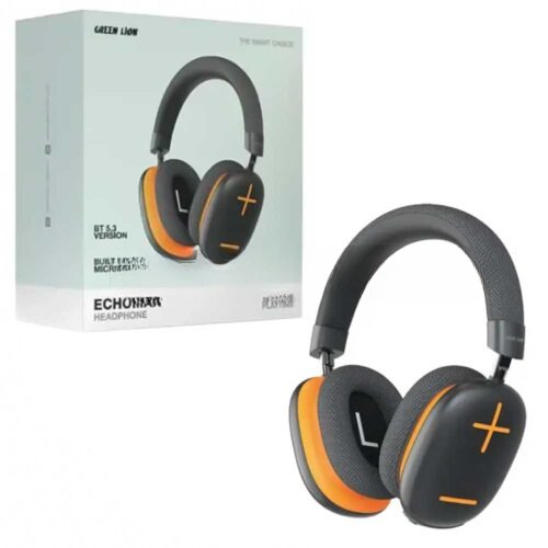 هدست بی سیم گرین لاین مدل Green Lion Echo Max GNECOMAXOGBK مشکی نارنجی