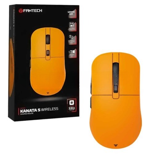 ماوس بی سیم گیمینگ فنتک مدل FANTECH KANATA S WG9S زرد