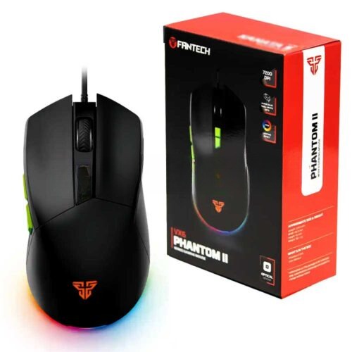 ماوس سیم دار گیمینگ فنتک مدل FANTECH PHANTOM II VX6 مشکی